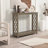 Chessani Transitional Console Table with shelf-1767840775