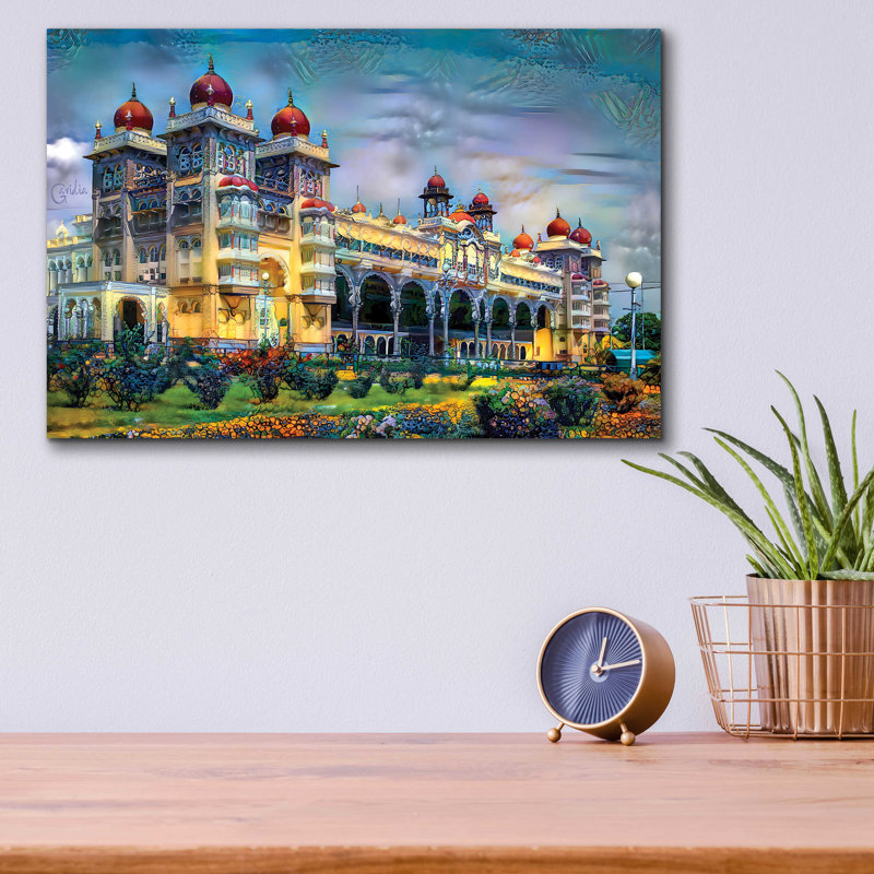 «MySore India Royal Palace» par Pedro Gavidia - impression sans cadre, H 12 po x l 16 po x P 0,13 po