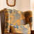 Moneak Retro Single Chenille Recliner with High Back