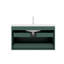 Meuble-lavabo moderne avec lavabo, armoire flottante de 36 po, 2 tiroirs pour le rangement, fermeture en douceur, installation tranquille