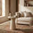 Magnesium Oxide Tapered Side Table