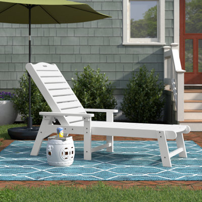 Alizay 78.7" Long Reclining Outdoor Chaise Lounge