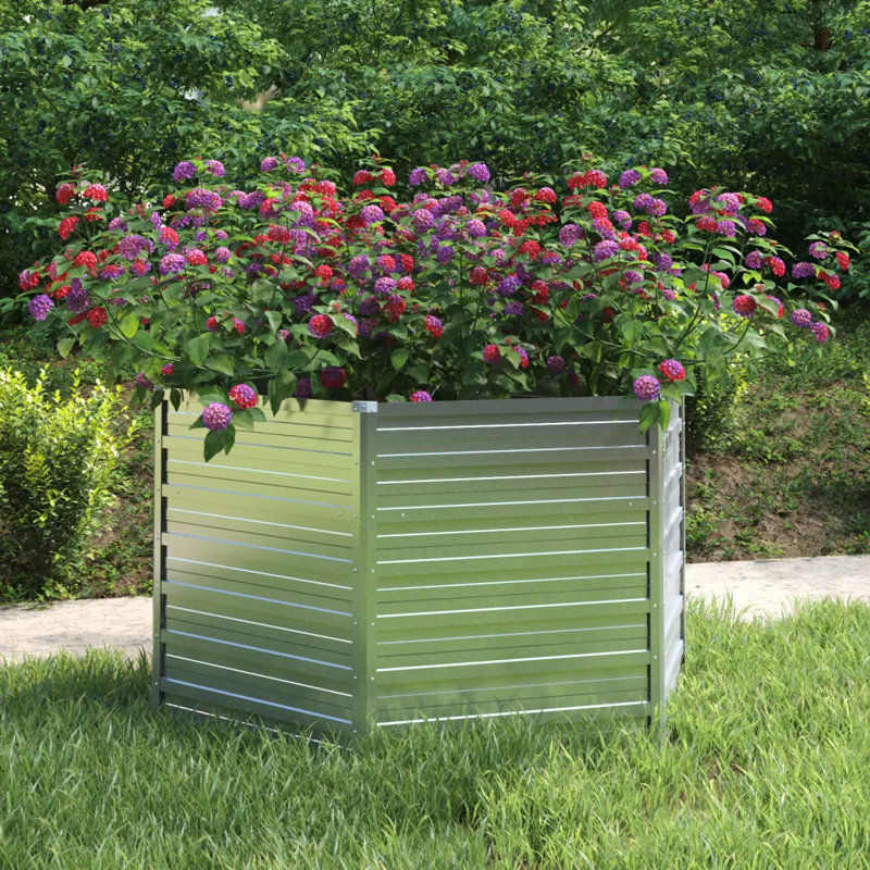 Amber-May Garden Bed, 77cm H x 129cm W x 129cm D