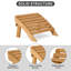 Repose-pieds Adirondack pliant en bois, repose-pieds de patio pour jardin, pelouse, cour, piscine, plage, foyer-1305978148