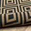 Tapis intérieur / extérieur noir / brun clair Ayma-29515324