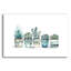  Art mural en verre «Succulent Lin up» par Svetlana Aleynikova, 24 po x 16 po