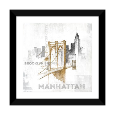 « brooklyn bridge », art textuel sur toile tendue