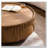 Round Coffee Table with Sturdy Pedestal