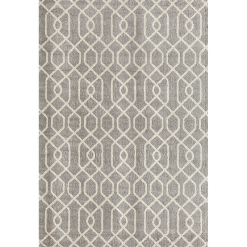 Pullins Geometric Indoor Rug, Rectangle 5' x 7'