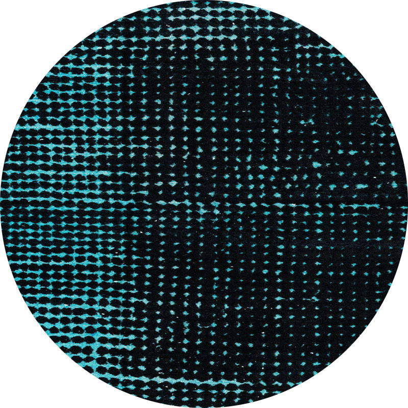 Abstract Indoor Rug, Round 8'