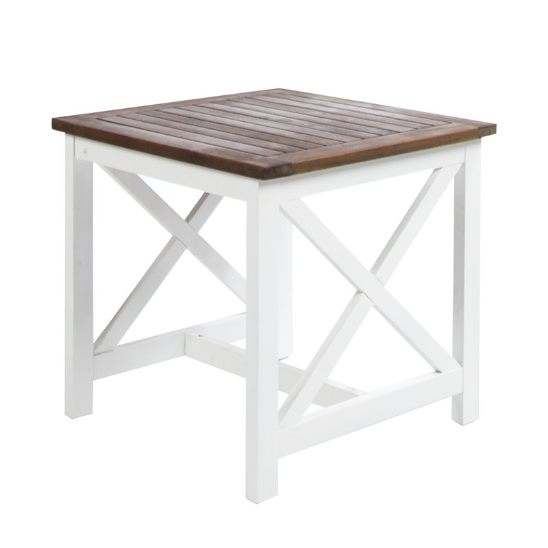 Fequiere Square Oak Outdoor Side Table