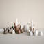 Porte-bougie lapin - Nougat brillant