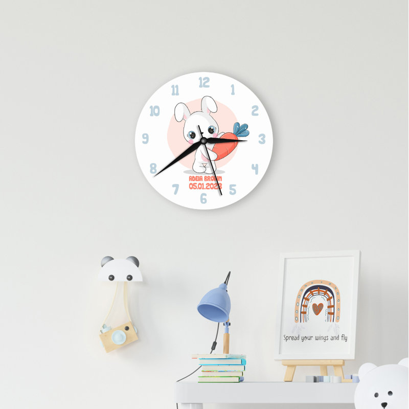 Wood Wall Clock, Yes