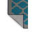 Machine Washable Trellis Blue Area Rug-915595360