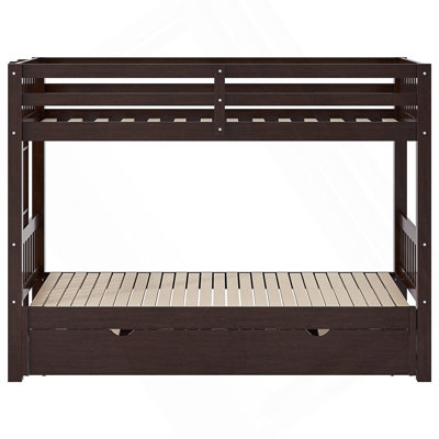 Twin Over Pull-Out Bunk Bed With Trundle
