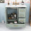 Ensemble de meuble-lavabo 30 po avec lavabo en céramique, armoire de rangement et 3 tiroirs-1815549458