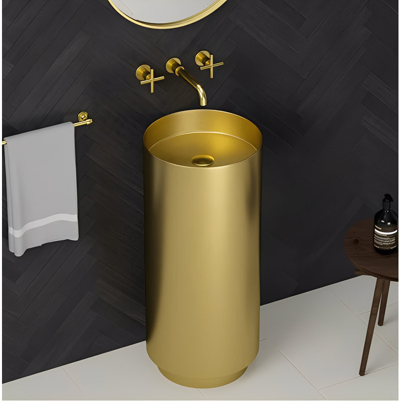 Lavabo en acier inoxydable brossé