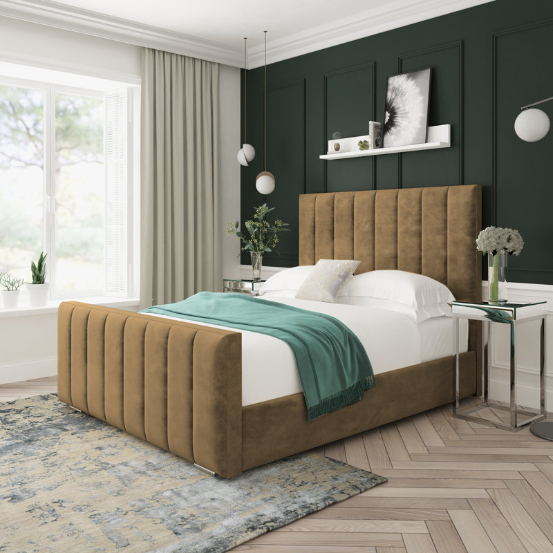 Oakley Conistan Upholstered Ottoman Bed Frame, Single (3'), Mink