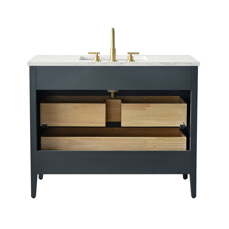 Emma 42" W Single Vanity, Vintage Blue