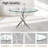 5 - Piece Glass Top Pedestal Dining Set-103144947-103144946