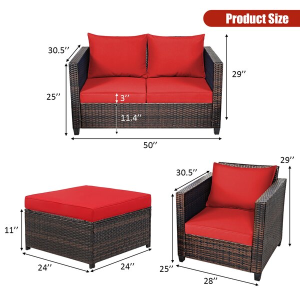 Latitude Run® 6 - Person Outdoor Seating Group with Cushions & Reviews ...
