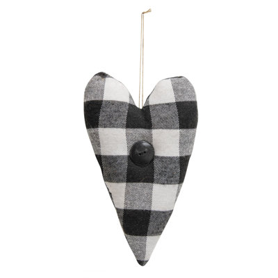 7'' Plaid Fabric Hanging Figurine Ornament