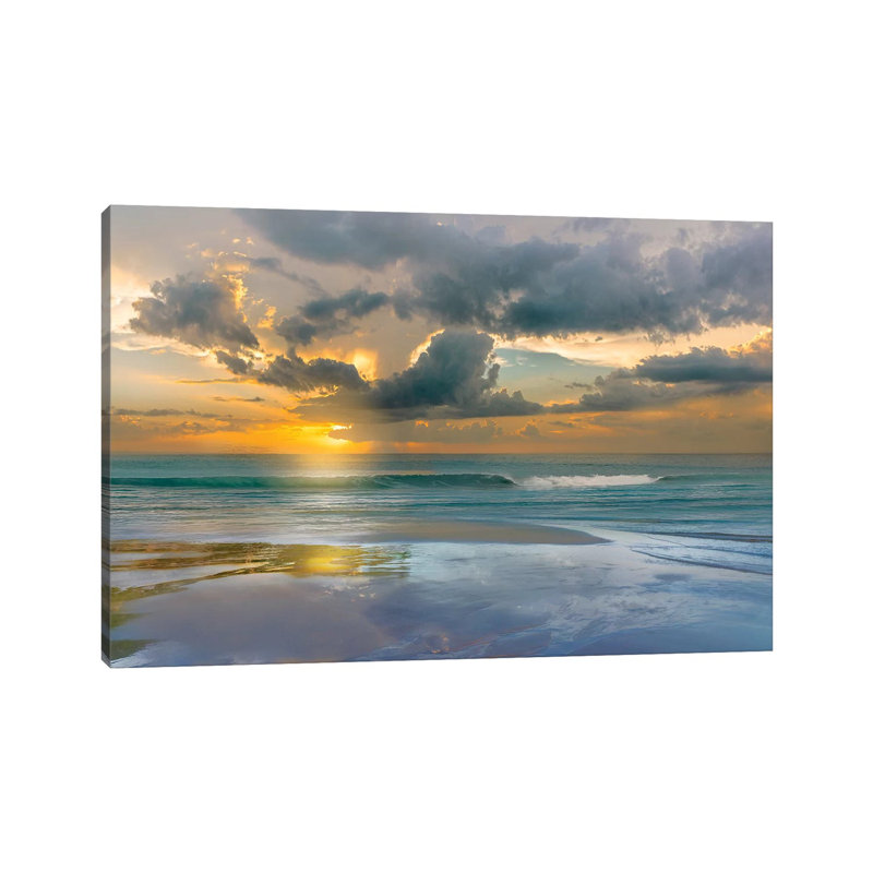 Tides And Sunsets by Mike Calascibetta - Print on Canvas, Wrapped Canvas, 45.72cm H x 66.04cm W x 3.81cm D