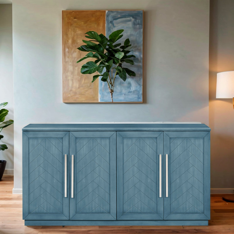 Console Monikia, Bleu antique