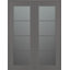 Porte française standard à 4 panneaux en bois manufacturé et en verre Avon-97872848-97872861-99418119