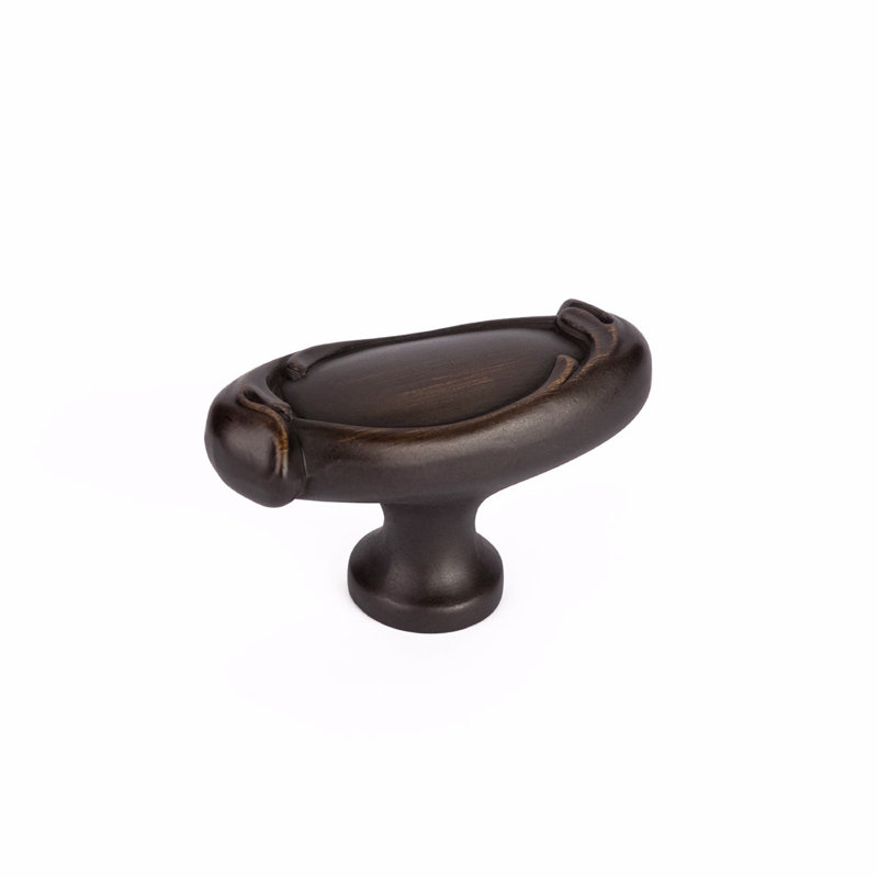 Poignée d'armoire de ferme française Schaub 1-7 / 8 ", Bronze ancien