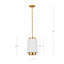 Luminaire suspendu cylindrique 1 lumière Ingrid-1699705066