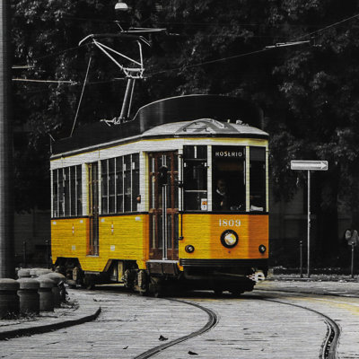 Tram - No Frame Print on Metal