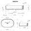 Lavabo vasque de salle de bain moderne à surface solide de 23 pouces Ruvati EpiStone-88097524