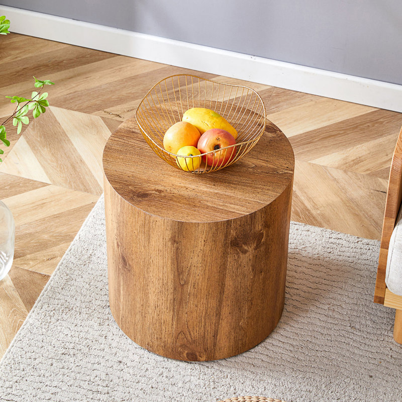 Small Cylindrical Coffee Table, Living Room Table