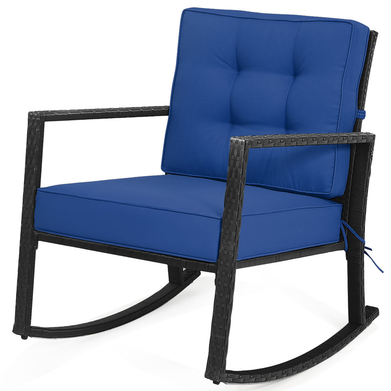 Chaise berçante Alastaire, Bleu marine