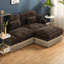 Canapé en L 100 po Chenille Modern