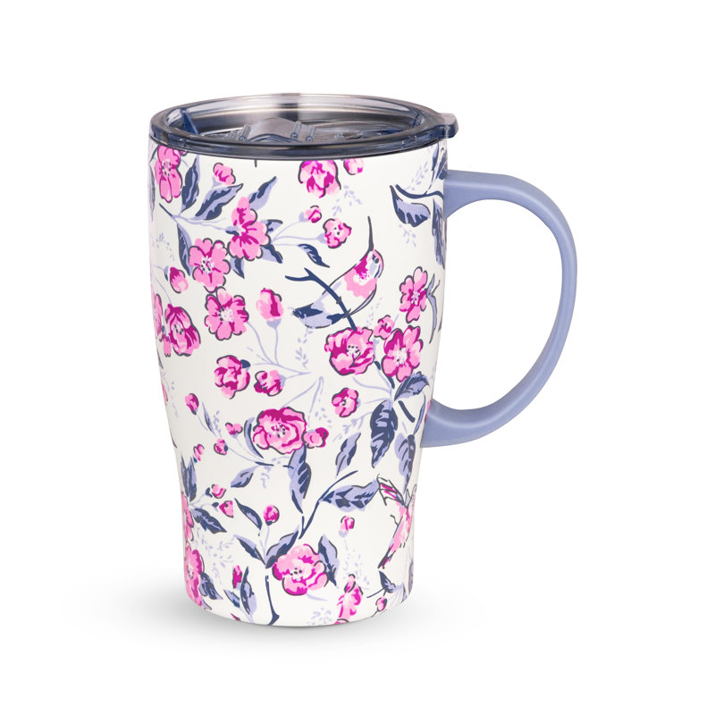 Tasse en acier inoxydable, colibri Ditsy