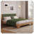 Premium Pine Wood Bed Frame Headboard Mid Century Modern Style,King-1445022699-1445022700