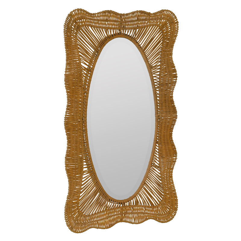 Rectangle Rattan Wall Mirror