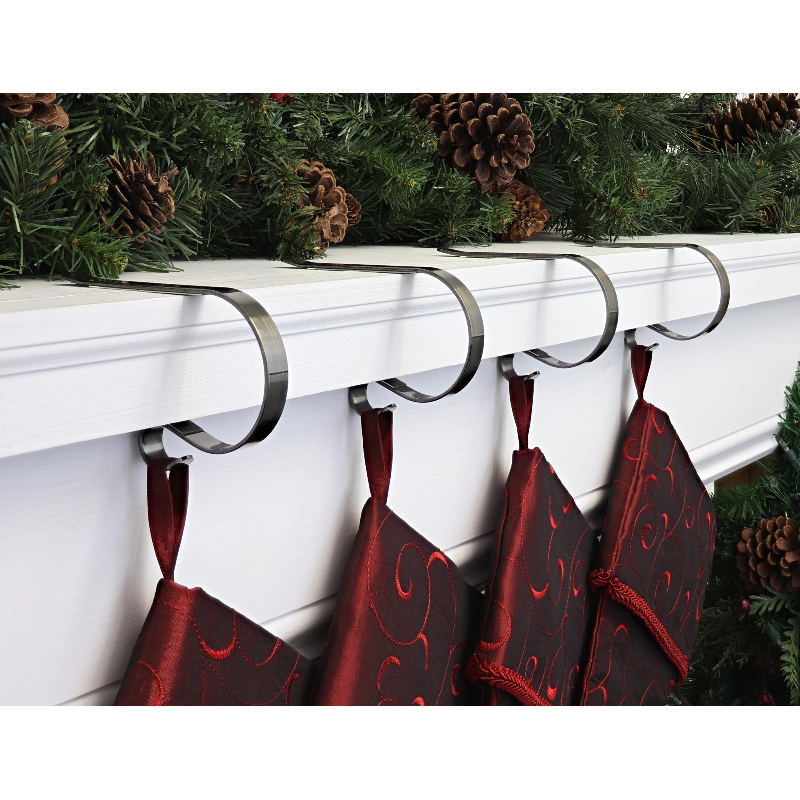 The Holiday Aisle® Stocking Holder, Antique Brass