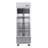 27" Commercial Display Refrigerator Swing Glass Door 23 Cu.Ft Stainless Steel Reach-In Merchandiser Refrigerators With LED Lighting