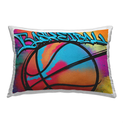 Abstract Indoor/Outdoor Throw Pillow