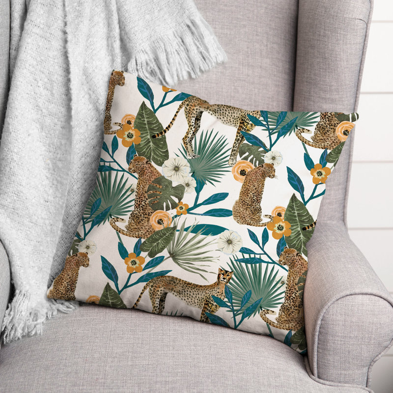  Coussin Floral, Blanc