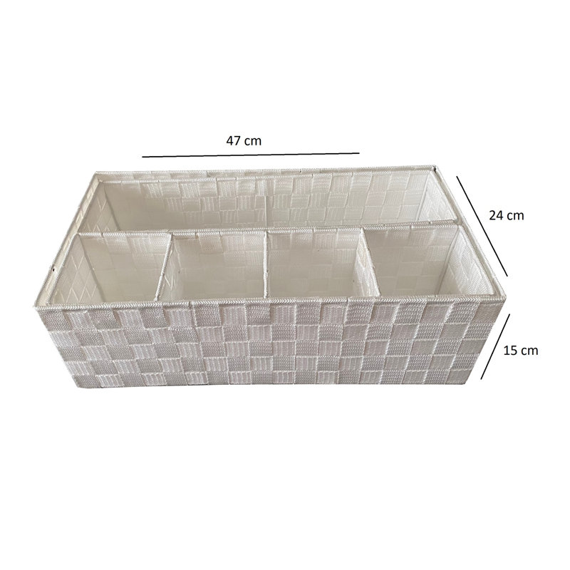 Rebrilliant Decorative Bin, White