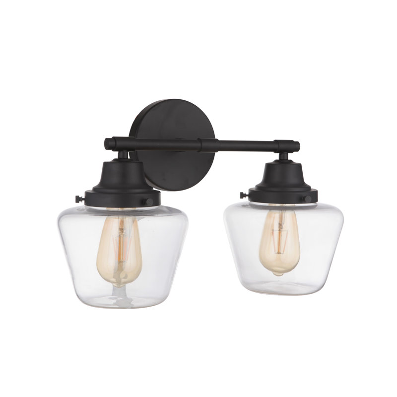 Éclairage pour meuble-lavabo à 2 lumières Akib, Dos plat
