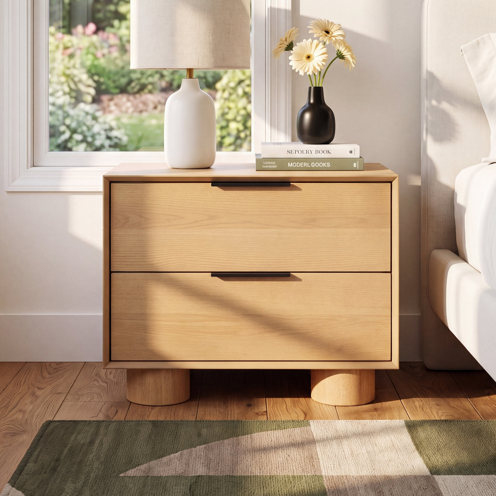 Vanora Nightstand, Natural