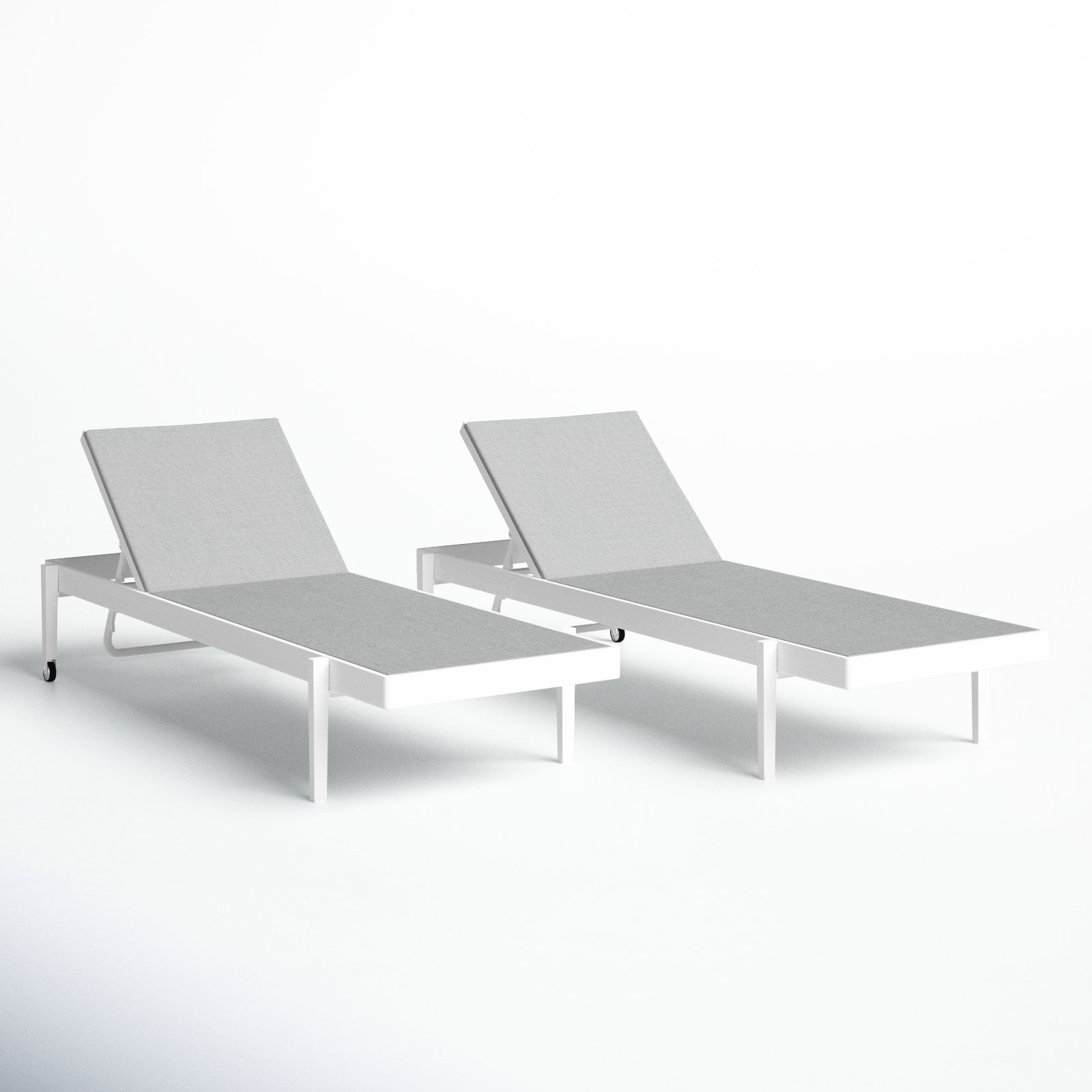 Charleston Outdoor Patio Aluminum Chaise Lounge Chair
