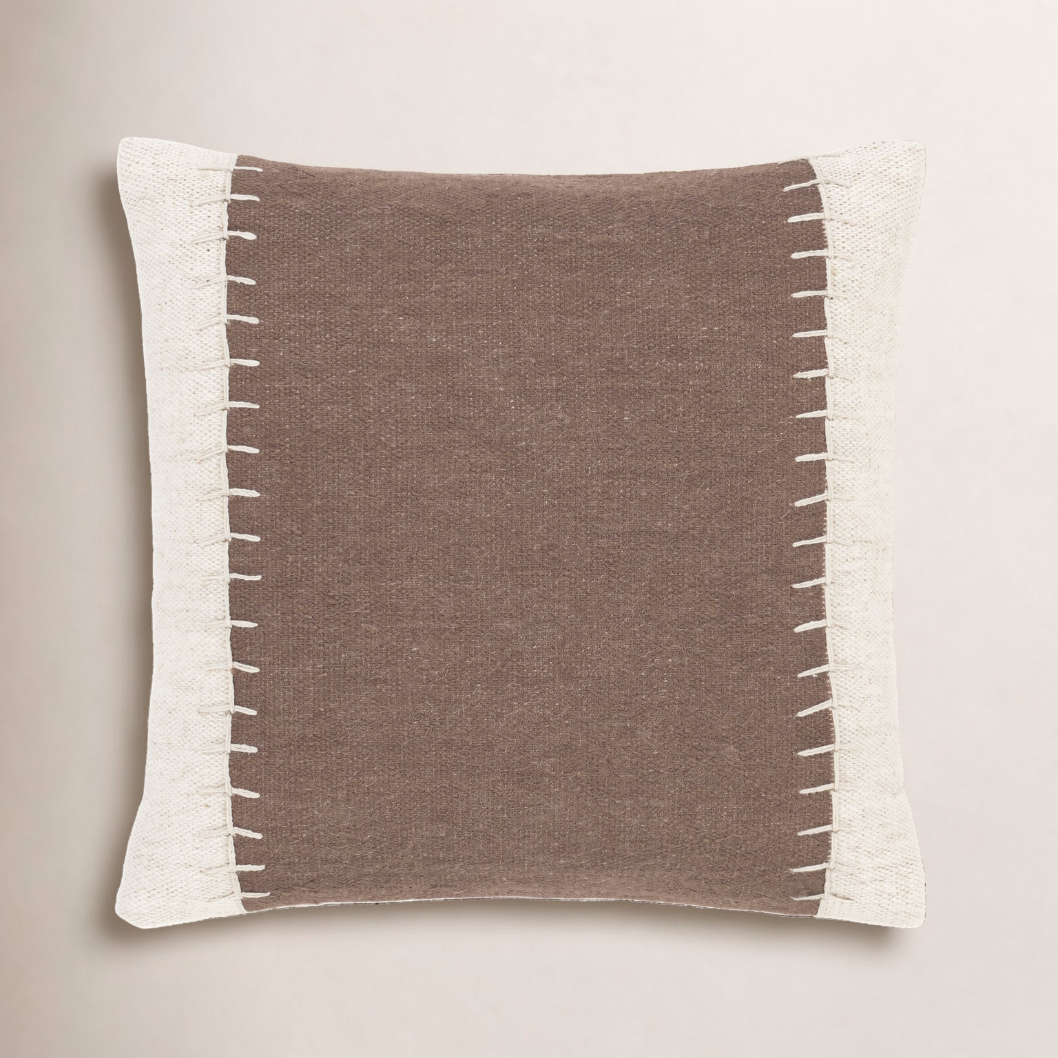 Nolea Throw Pillow, Down, Brown