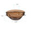 Bol en verre Smokey Umber