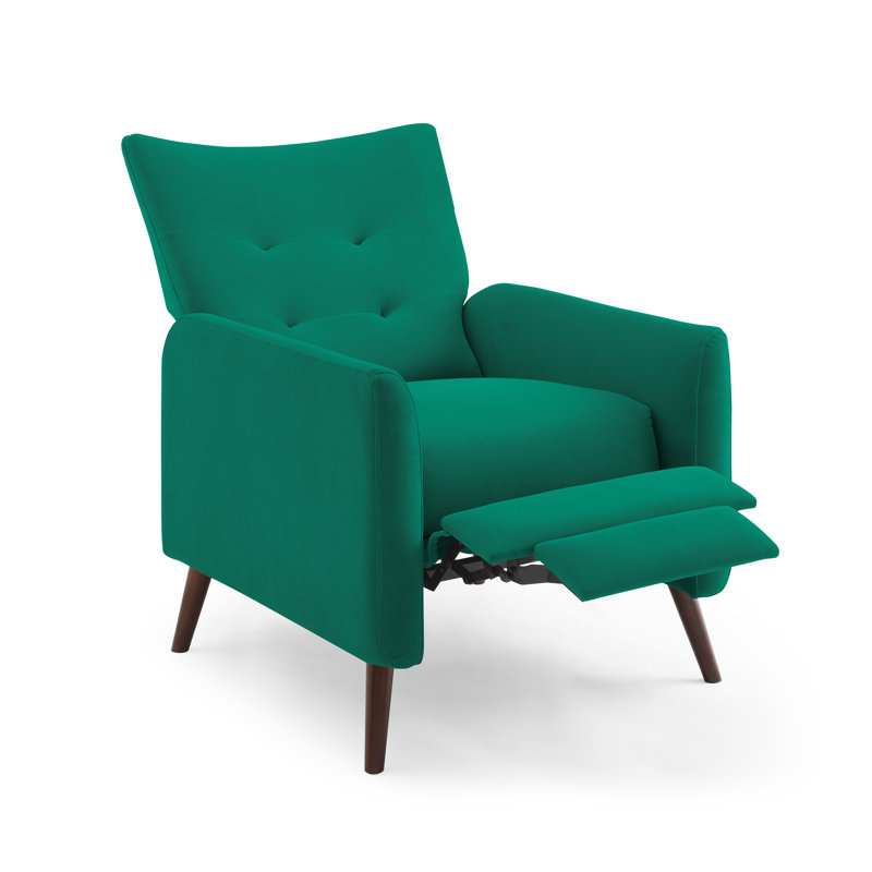 Fauteuil inclinable Ruso, Velours vert